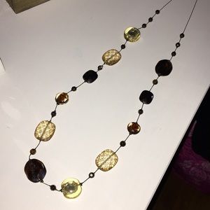 Earth tones beaded necklace